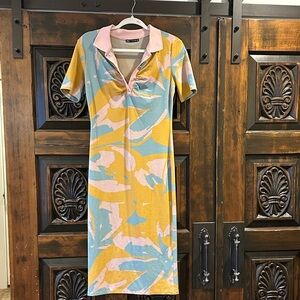 Zara Pink and Beige Knit Top